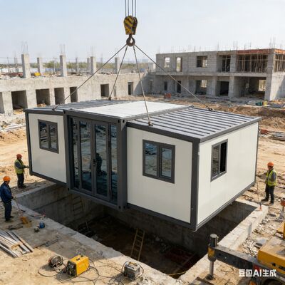 Tamamen galvanizli ana çerçeve ve 37 metrekarelik zemin alanı ile özelleştirilebilir katlanabilir 20ft konteyner.