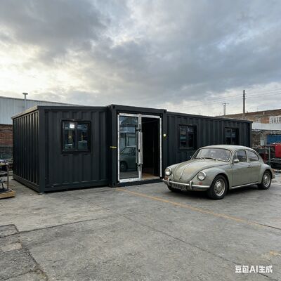 Termal ve ses yalıtımlı katlanabilir 20ft konteyner otel apartman için özelleştirilebilir düzenle