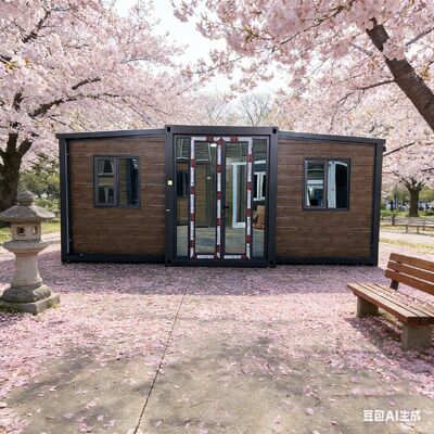 5900 × 2200 × 2480 mm katlanabilir 20ft konteyner katlanabilir boyutu kolay kullanım için özelleştirilebilir galvanize hafif çelik çerçeve