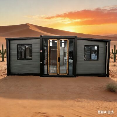 Thermal Insulation And Sound Insulation Foldable 20ft Container with Seismic Performance Level 8 and Folded Size L5900*W2200*H2480mm