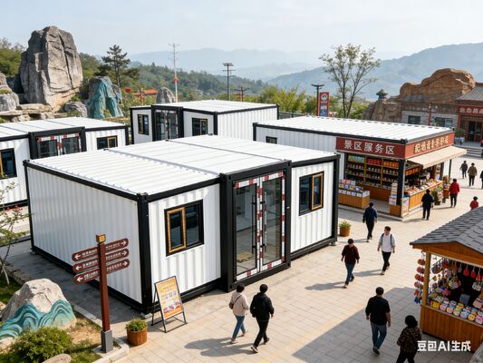 Genişletilebilir Konteyner Ev ve Prefabrik Tiny Home için Özelleştirilebilir Düzenli Su Geçirmez ve Rüzgar Geçirmez Katlanabilir 20ft Konteyner